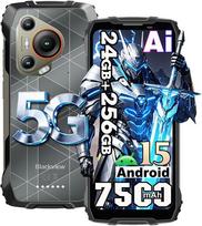Telefonas 5G Blackview BL7000 24GB+512GB 6.78" 120Hz 7500mAh 50MP Android 14,NFC,IP68 - Juoda