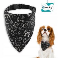 Gyvūnų kaklo skarelė juoda, 35–50 cm, M dydis