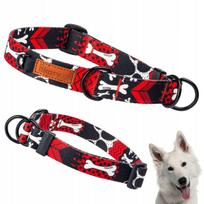 Šuns pusiau spaudžiantis antkaklis Ukory, 32-43 cm, tinka buldogams, bigliams, mopsams
