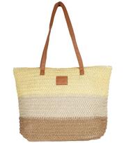 Didelis vasarinis paplūdimio krepšys, pintas, 3 spalvų 17697-uniw, unisize