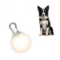 Šviečiantis LED šuns antkaklio žibintas MilooPets, baltas, 3 režimai