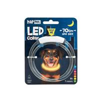 LED šviesą atspindintis šuns antkaklis Happet, daugiaspalvis, XL