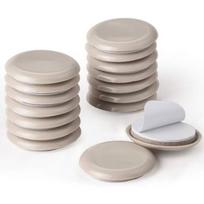 Baldų pagalvėlės, 16 dalių, lipnios 54 mm apvalios baldų slankikliai, skirti grindų apsaugai (smėlio spalvos)