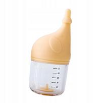 Mažas šėrimo buteliukas šuniukams ir kačiukams, 50 ml, geltonas