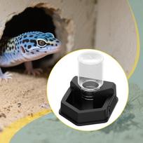 Automatinis roplių vandens indas, lengvai valomas, juodas