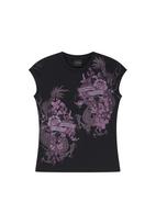 Ed Hardy Marškinėliai 'Tattoo City' orchidėjų spalva / gervuogių spalva / juoda