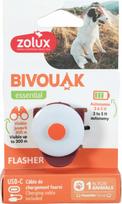 Šviečiantis šuns pakabukas ZOLUX BIVOUAK, raudonas, įkraunamas USB