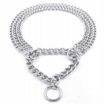 Metalinė antkaklio grandinė vidutiniam šuniui Chaba, 40–47 cm, 3 mm, chromuota