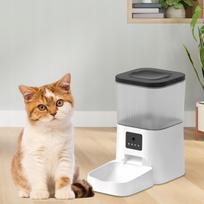 Automatinė 4 l kačių šėrykla su balso įrašymo funkcija, neužsikemšanti