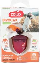Šviečiantis pakabukas šunų antkakliui ZOLUX BIVOUAK, raudonas, įkraunamas USB