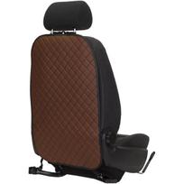 Automobilio sėdynės atlošo apsauga nuo vaikų EVAtech ECO 75x46 cm - ruda / juodi kraštai / rudos siūlės