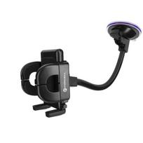 Telefono laikiklis Išmaniojo telefono automobilinis laikiklis – FORCELL – siurbimo taurelės laikiklis – ilga rankena 27 cm – 360° pasukama – juoda
