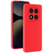 Coque - Xiaomi Redmi Note 14 Pro/Pro Plus - Minkštas silikonas - Apsaugota kamera - Raudona