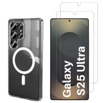 Coque su magnetiniu ratu Samsung Galaxy S25 ULTRA ir 2 stiklo plėvelės ekranui Phonillico® apsaugai