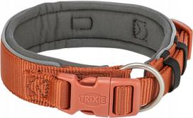 Šuns antkaklis Trixie Premium, rūdžių/ grafito spalvos, M–L, 40–48 cm, 40 mm