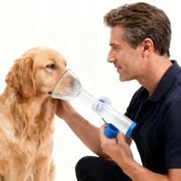 Gyvūnų inhaliatorius su dviem sandarikliais