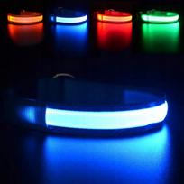 LED šviesą atspindinti antkaklis katėms ir dideliems šunims