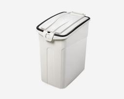 Sausų maisto produktų hermetiškas indas MPS Here M, baltas, 33 l