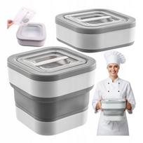 Silikoninis sausų produktų indas su sulankstoma semtuvu