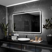 Veidrodis su LED Apšvietimu Vonios Kambariui, Kambariui, Svetainei - Madrid - 160 cm, 50 cm, LED Veidrodis Modelis - Madrid 160 cm x 50 cm
