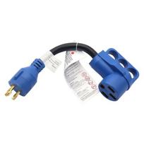 50 amperų iki 30 amperų nuo 30A iki 30A RV adapterio laidas Elektros šuns kištukas 10AWG įkrovimo laidas RV karavanui