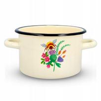 Emaliuotas puodas "honey" 2l, 16cm, indukcijai ir dujoms
