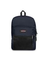 EASTPAK Kuprinė 'Pinnacle' tamsiai mėlyna jūros spalva / vyšninė spalva / juoda / balta