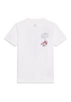 Nike Sportswear Marškinėliai 'BOXY 3' pilka / raudona / juoda / balta