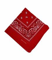 Universalus šalikas- bandana, raudona, unisize