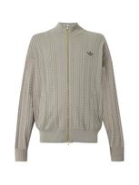ADIDAS ORIGINALS Kardiganas 'Firebird' rusvai žalia