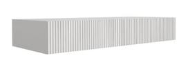 Miegamojo baldai, 3XE LIVING, tualetinis staliukas: baltas su frezuota faktūra, 100 x 40 x 16 cm, 1 vnt.