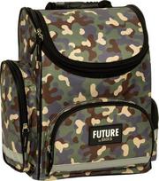 Mokyklinė kuprinė BackUP Future Moro Green, 25 l, 37 × 27 × 16 cm