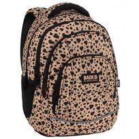 Mokyklinė kuprinė mergaitėms BackUP Panther, 42 × 30 × 20 cm, smėlio spalvos