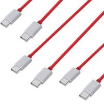 Partija 3 Greitas USB-C USB-C įkrovimo kabelis 1m OnePlus 11-10 Pro-8 Pro-8-7T Pro-6T-5T-Nord CE 3 Lite-Nord CE 2-Nord 2T Phonillico®
