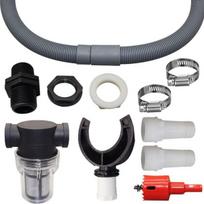 Stogo vandens surinkimo žarna, lietaus surinktuvas, lietaus surinktuvas su filtru, lietaus surinktuvo komplektas, PVC jungtys, lietvamzdžio surinktuvas (100 mm)