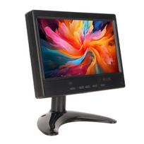Monitorius 7 colių nešiojamas monitorius 1024x600 palaiko HD daugialypės terpės sąsają VGA AV nešiojamas ekranas su palaikymu kompiuteriui 100–240 V mėnulio laikiklis JAV kištukas