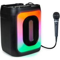 Muzikinis centras Bluetooth garsiakalbis - Modelis Party - 30W - Laidinis mikrofonas - Šviesos efektai