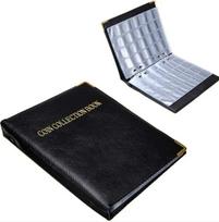 Monetų albumas 480 kišenių, Odinis monetų albumas, Paryžiaus kalyklos segtuvas,
