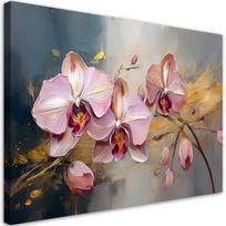 Paveikslas Ant Drobės, Rožinės orchidėjų gėlės Glamour