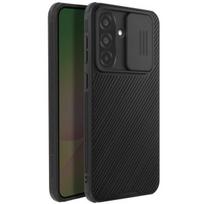 Antikrachinė dėklas - Nillkin - Samsung Galaxy A56 - Juoda - Sustiprinta apsauga - Slankiojančios kamerų uždangalas
