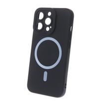 Silikoninis magnetinis dėklas, skirtas iPhone 16 Pro Max 6,9, juodos spalvos