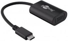 Adapter USB Goobay Brak USB-C - VGA Czarny  (38531)