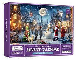 Dėlionė Advento kalendorius 2024 m., 1008 Dėlionės 24 dienų žaislų parduotuvė Dėlionė Kalėdų atgalinis advento kalendorius I