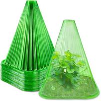 High Quality-10 pakuotės skaidraus žalios spalvos plastikiniai augalų dangteliai – šliužus, paukščius ir laukinius gyvūnus atbaidanti priemonė – 7,48*8,26 colio