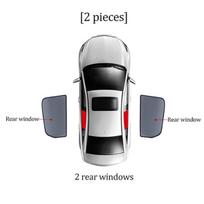 Saulės skydelis Lexus LX470 LX 470 1998-2007 Magnetinis automobilio skydelis nuo saulės priekyje, 2 vnt gale