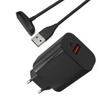 Įkroviklis 12W + Laidas, suderinamas su Fitbit CHARGE 6/CHARGE 5/LUXE - Fitbit laikrodžio įkroviklis Phonillico®