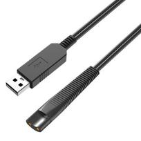 12V kabelis suderinamas su Braun serijos 1/3/5/6/7/8/9 Silk epil serijomis 5/7/9 - Juodas USB kabelis 1m Phonillico®