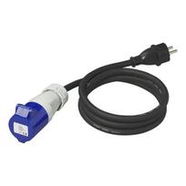 Maitinimo kabelis CEE Schuko 16A 230 V 150 cm 3x2,5 mm2 kempingo adapteris