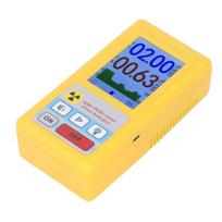 Geigerio skaitiklis branduolinės spinduliuotės detektorius, radiacijos dozimetras su LCD ekranu, nešiojamas rentgeno spinduliuotės monitorius, branduolinės nuotekos, aptikimas (geltonas)