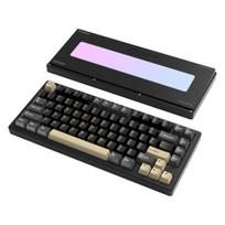 ATTACK SHARK X75-QMK belaidis mechaninis žaidimų klaviatūra – CNC aliuminio lydinio korpusas Kosminė juoda